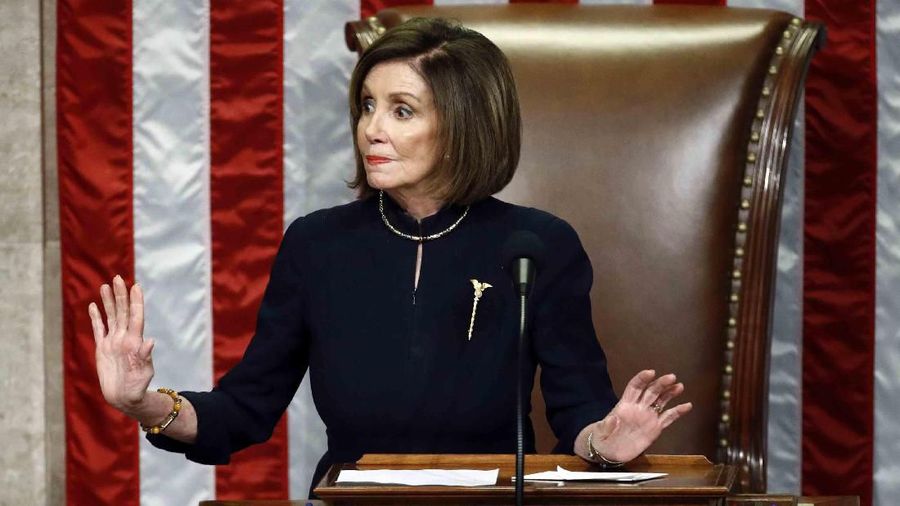 Ketua DPR Nancy Pelosi dari California. (AP Photo/Andrew Harnik)