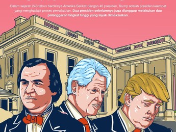 Senasib dengan Trump, Presiden AS Lain Pernah Kena Pemakzulan