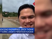 Dibonceng Paspampres, Begini Gaya Erick Touring di Perbatasan
