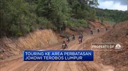 Ini Gaya Touring Jokowi Terabas Lumpur di Perbatasan Nunukan