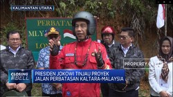 Begini Gaya Jokowi Tinjau Perbatasan Kalimantan Utara