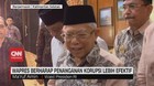 VIDEO: Ma'ruf Amin Berharap Penanganan Korupsi Lebih Efektif