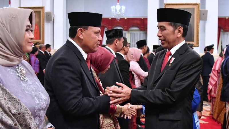 Ketua KPK Firli Bahuri mengikuti acara Pengucapan Sumpah/Janji Pejabat Negara Masa Jabatan Tahun 2019-2023 di hadapan Presiden Republik Indonesia.