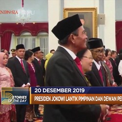 Jokowi Lantik Pimpinan dan Dewas KPK hingga Ekonomi China