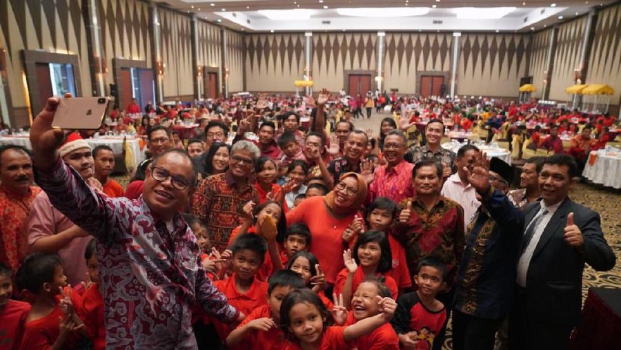 3 BUMN diberi amanah ntuk menyelenggarakan kegiatan BUMN Hadir Untuk Sesama dalam rangka Natal 2019 dan Tahun Baru 2020 di Pekanbaru, Riau.