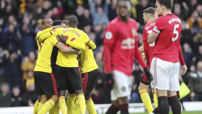 Hasil Liga Inggris: Blunder Dua Kali, MU Dikalahkan Watford