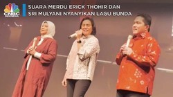 Saat Erick Thohir & Sri Mulyani Nyanyikan Lagu Bunda