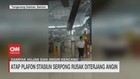 VIDEO: Atap Stasiun Serpong Rusak Diterjang Angin