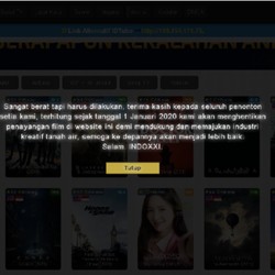 Sayonara! Web Streaming Film Ilegal IndoXXI Resmi Ditutup