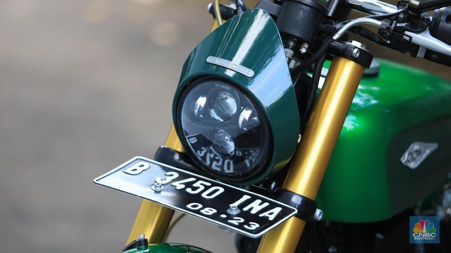 Motor kustom karya Katros Garage tersebut sebelumnya sudah sempat viral di media sosial.