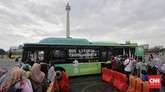 Dalam rangka menyambut libur akhir tahun, Pemerintah DKI Jakarta mengadakan acara Monas Week di dalam museum dan di kawasan Monas yang dimulai dari tanggal 24 hingga pergantian tahun 31 Desember 2019. (CNN Indonesia/Adhi Wicaksono)