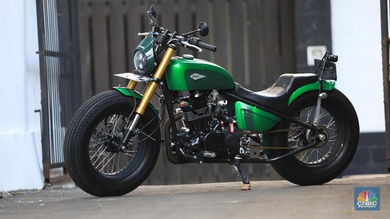 Motor kustom karya Katros Garage tersebut sebelumnya sudah sempat viral di media sosial.