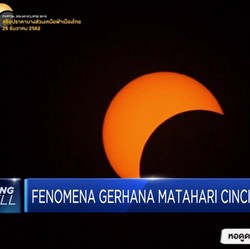 Penampakan Gerhana Matahari Cincin di Thailand dan Singapura