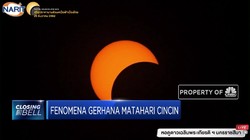 Penampakan Gerhana Matahari Cincin di Thailand dan Singapura