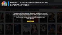 Kominfo Blokir Situs Film Bajakan, Sayonara IndoXXI