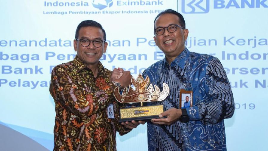 BRI menandatangani kerjasama dengan LPEI terkait penyediaan layanan digital trade finance BRI bagi nasabah ekspor LPEI.