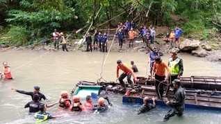 Selidiki Insiden Bus Sriwijaya, Polri Tunggu Evakuasi Selesai