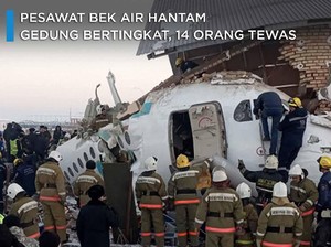 Pesawat Bek Air Hantam Gedung Bertingkat, 14 Orang Tewas