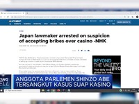 Anggota Parlemen Shinzo Abe Tersangkut Kasus Suap Kasino