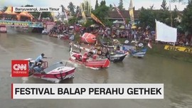 VIDEO: Festival Balap Perahu Gethek di Banyuwangi