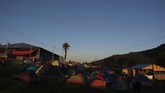 Pertemuan itu diresmikan oleh seorang Zapatista yang menyebut dirinya Comandanta Amada. Zapatista umumnya tidak memberikan nama lengkap mereka sebagai langkah pengamanan. (AP Photo/Isabel Mateos)