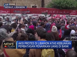 Ramai! Warga Lebanon Protes, Tarik Uang Kok Dibatasi