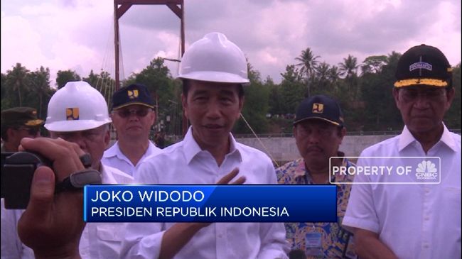 Presiden Jokowi Resmikan Bendungan Kamijoro