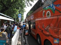 Dikepung Demo Rusuh, TransJakarta Sebagian Setop Operasi