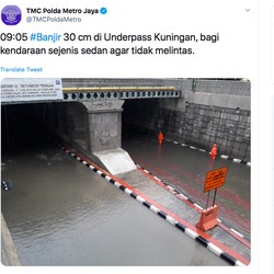 Hari Pertama Tahun Baru 2020, #Banjir Jadi Trending Topic
