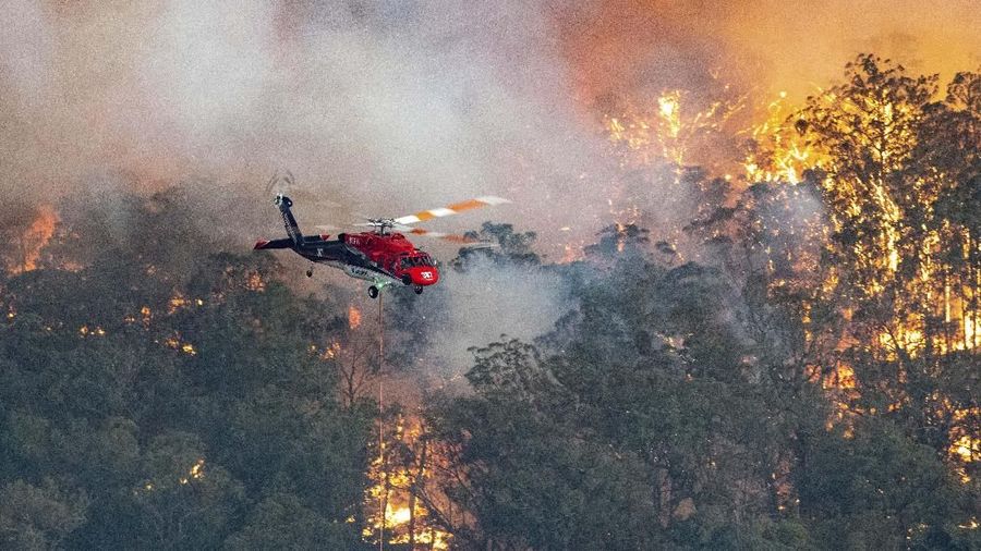 Australia masih belum bisa memadamkan kebakaran hutan di wilayah New South Wales dan Victoria