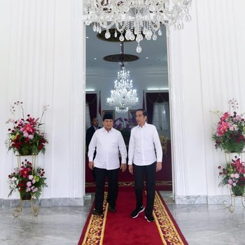 Mengintip Momen Perjumpaan Jokowi & Prabowo di Istana Yogya