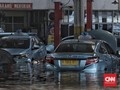 Pool Taksi Blue Bird Jakarta Banjir, Belasan Mobil Terendam