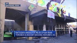 Ada Unjuk Rasa, Kedubes AS di Baghdad Dilumat Api