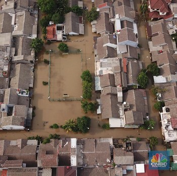 Melihat Lagi Saat Banjir Kepung Ciledug Indah