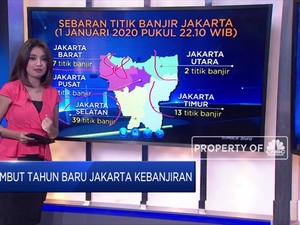 Sambut Tahun Baru Jakarta Kebanjiran