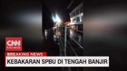 VIDEO: SPBU Terbakar Saat Banjir