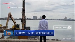 Jokowi Tinjau Waduk Pluit