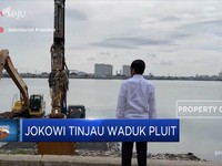 Jokowi Tinjau Waduk Pluit