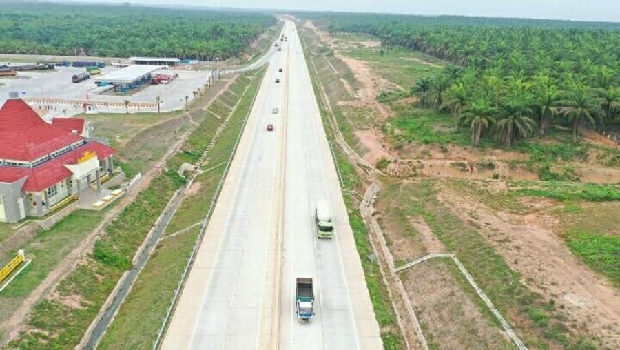 Tol Terbanggi Besar - Pematang Panggang - Katu Agung Berbayar 6 Januari 2020. (Dok: HK)