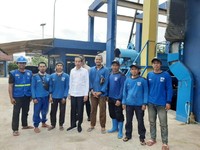 Tanpa Ditemani Anies, Jokowi Sidak Pompa Air Waduk Pluit