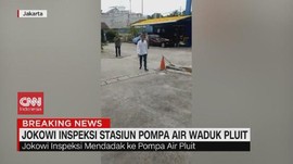 VIDEO: Jokowi Sidak Stasiun Pompa Air Waduk Pluit