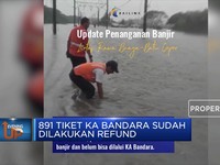Akibat Banjir, Kereta Api Bandara Terganggu
