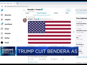 Setelah Aksi Penyerangan, Trump Cuit Bendera AS