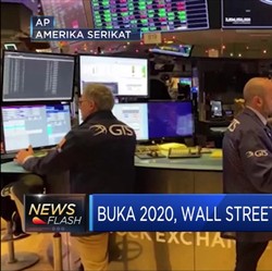 Grenggg! Wall Street Melesat Sambut 2020