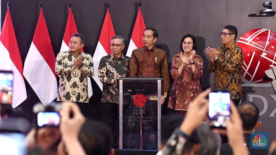 Jokowi di BEI, Kamis (2/1/2020)