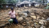 Kondisi Desa terdampak longsor dan banjir bandang di Desa Adat Urug, Kecamatan Sukajaya, Kabupaten Bogor, Jawa Barat, Sabtu (4/1/2020). (ANTARA FOTO/Yulius Satria Wijaya)