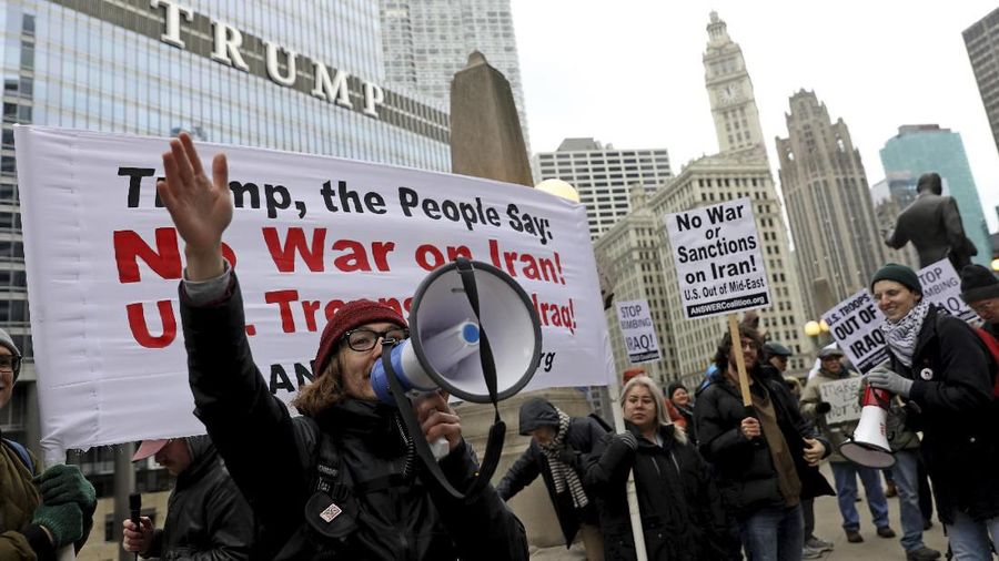 Warga AS meminta pemerintah Donald Trump tidak berperang dengan Iran.