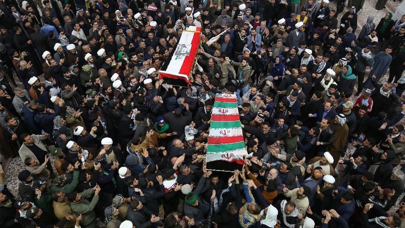 Qasem Soleimani pemimpin militer iran tewas akibat serangan militer AS di dekat Bandara Internasional Baghdad, Irak, pada Jumat (3/1/2020) dini hari.