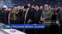Ratusan Ribu Pelayat Iringi Pemakaman Jenderal Soleimani