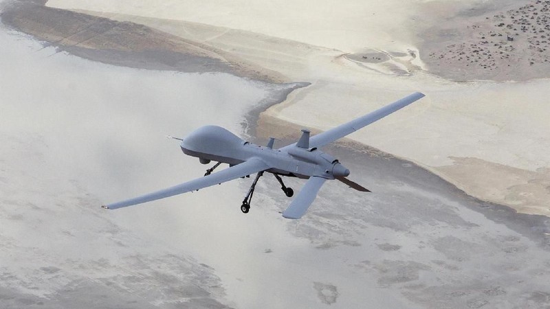 MQ-9 Reaper merupakan drone yang dipakai militer AS untuk operasi rahasia yang membunuh Jendral Iran Qasem Soleimani. Serangan ini diperintahkan Donald Trump.